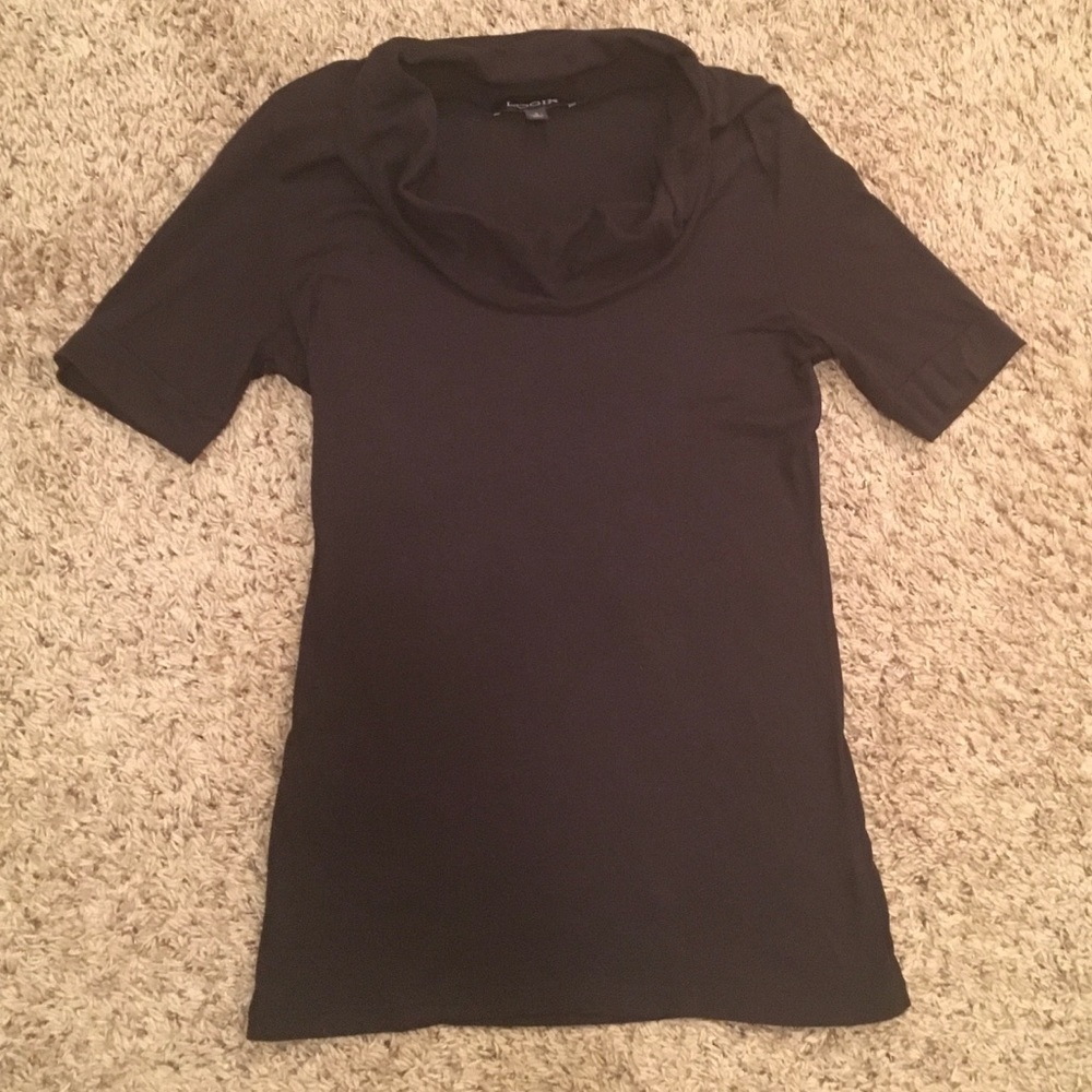 Black Logix Cowl Neck Top